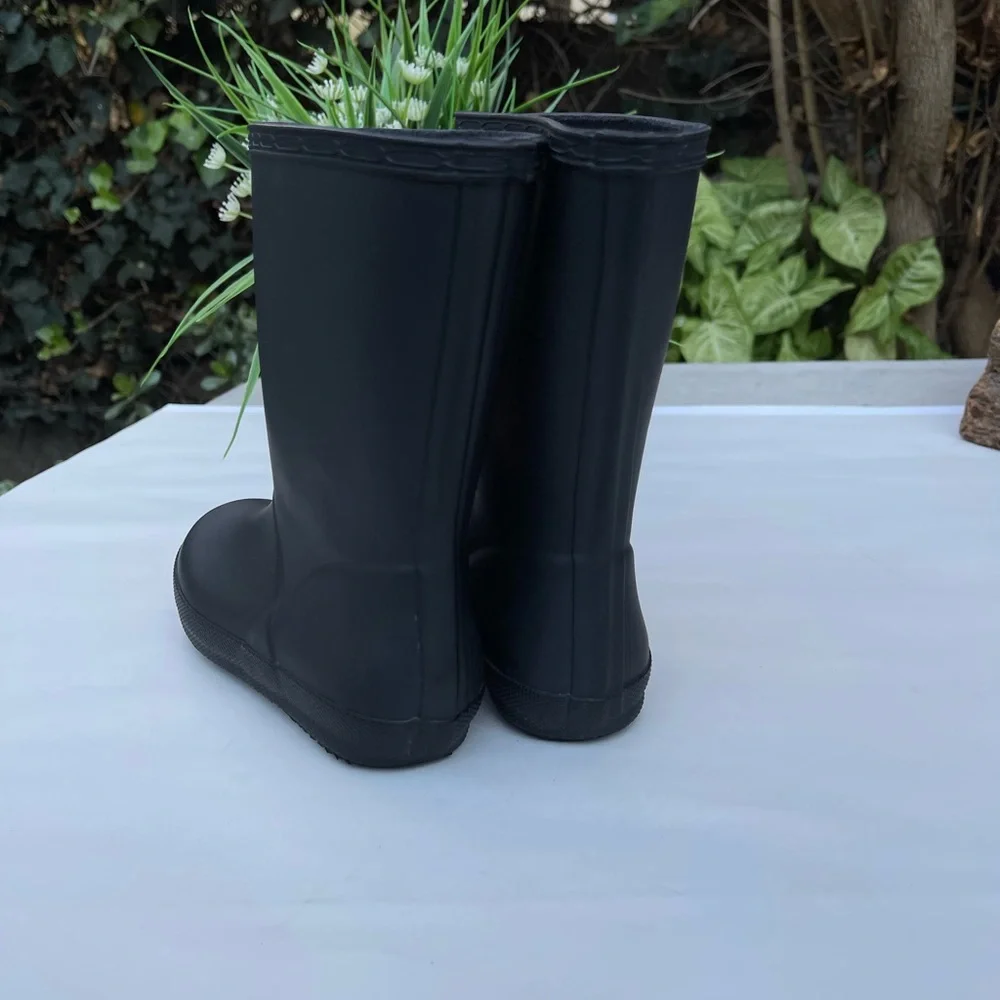 HUNTER Rain Boots black Toddler Size UK 12 US 13 unisex/NEW